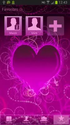 GO Contacts Themes Hearts android App screenshot 0