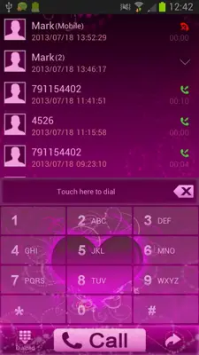 GO Contacts Themes Hearts android App screenshot 4